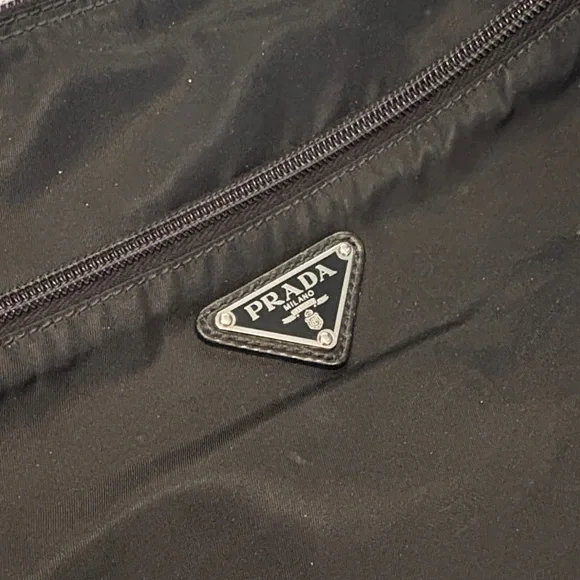 Prada Black Nylon Messenger Crossbody Bag - Picture 2 of 6